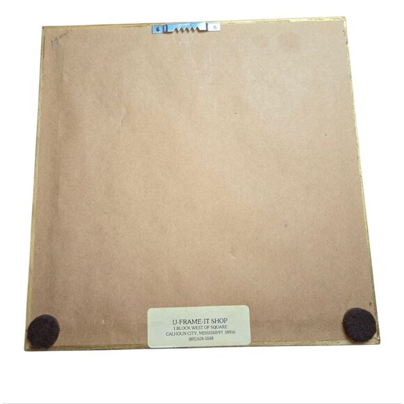 "A Frog Has An Easy Life.." Professionally Framed & Matted Frog Art 9.5"X9.5"X1" - Picture 4 of 8